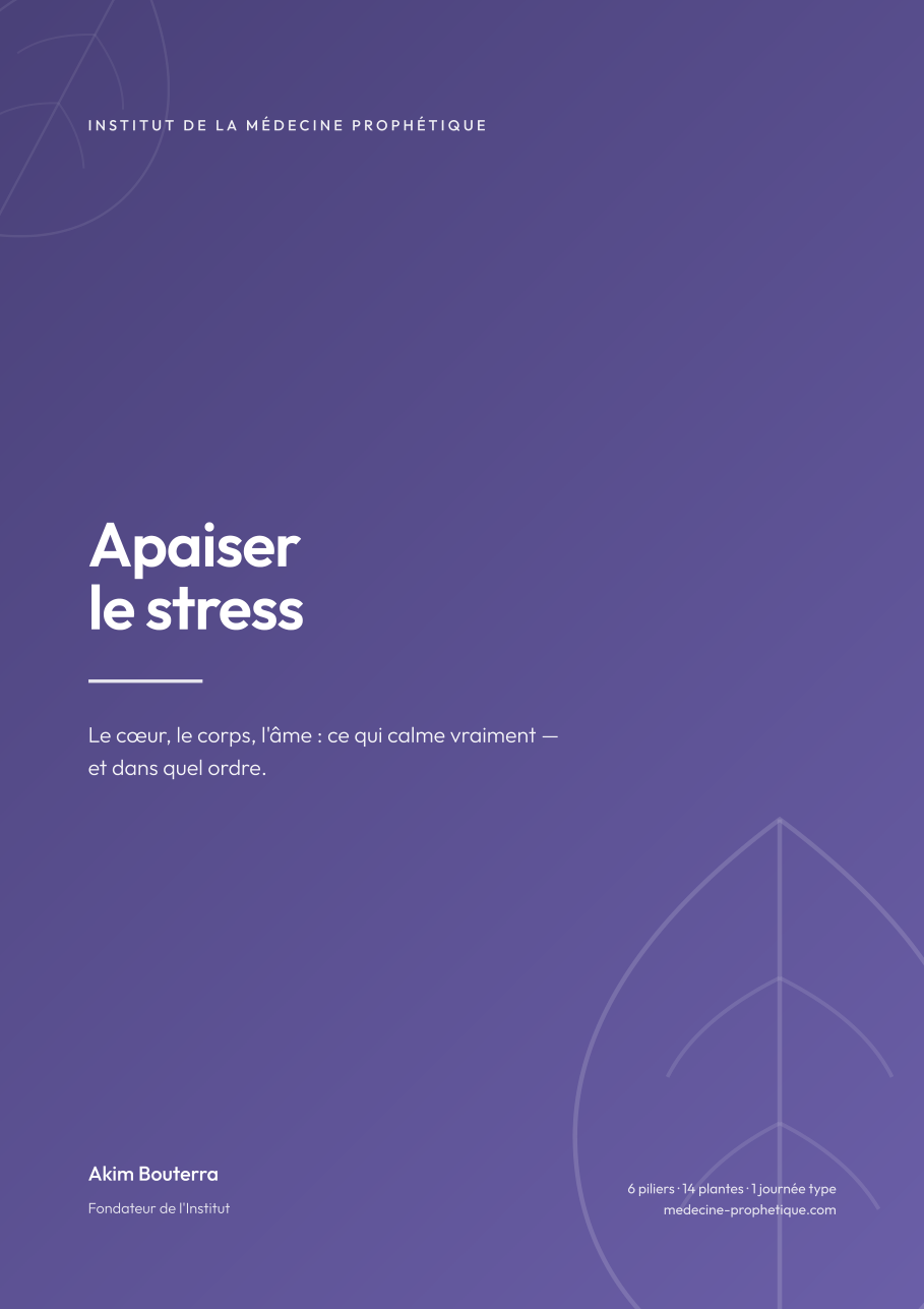 Couverture du livret « Apaiser le stress »